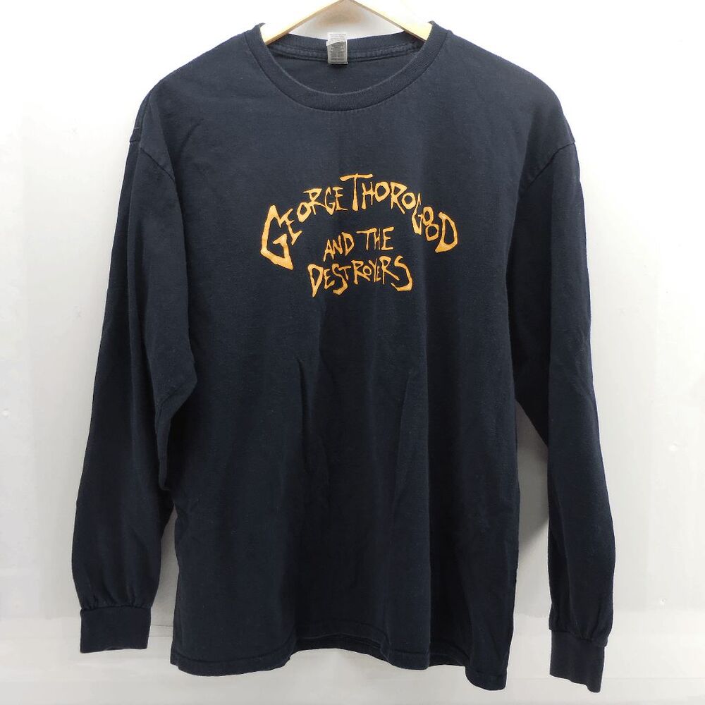 Vintage George Thorogood And The‎ Destroyers Shirt Mens L Black Bad To The Bone - Picture 4 of 5